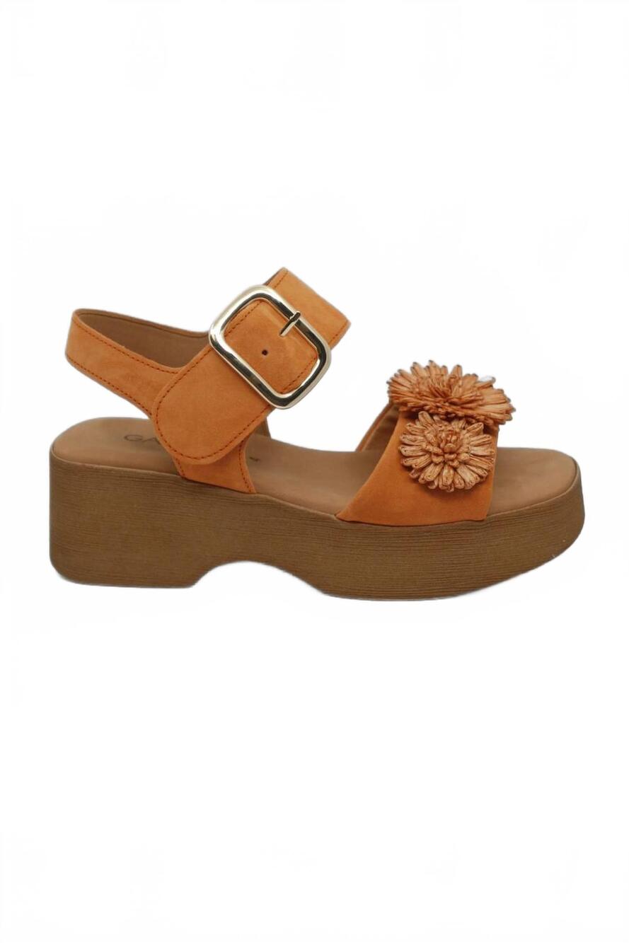 NEW GABOR women's dream velour wedge sandal in valley